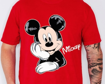 Camiseta adorable de Mickey Mouse, Sudadera de Mickey Mouse para viaje a Disney, Suéter retro de Mickey Mouse, Camiseta con orejas de Mickey Mouse, Conjunto mágico para vacaciones en Disneyland