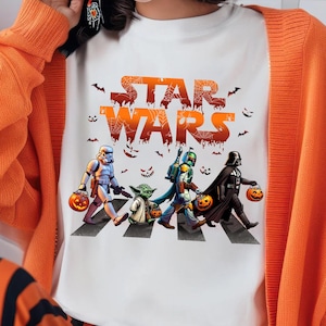 Star Wars Halloween Shirt, Funny Disney Star Wars Halloween Tee, Trick or Treat Pumpkin Darth Vader Sweatshirt, Spooky Season Star Wars Tee