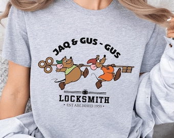 Disney Jaq And Gus-Gus Shirt, Cinderella Mice Sweatshirt, Disney Locksmith T-Shirt, Disney Vacation Tee, Disneyland Cinderella Shirt