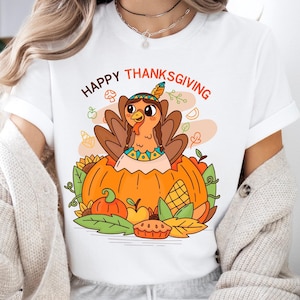Happy Thanksgiving Turkey Shirt, Funny Turkey Thanksgiving Sweater, Happy Thanksgiving Day Tee, Fall Season Sweatshirt, Pumpkin Season Shirt