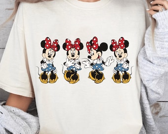 Camiseta de Minnie de Disney, camiseta de Mini Mouse, camiseta de vacaciones de Disney, sudadera de Magic Kingdom, camiseta original de Disney, camiseta clásica de Minnie