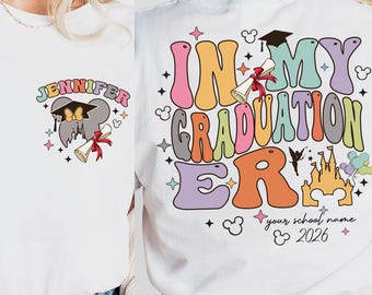 In My Graduation Era Disney Custom Shirt, School Tee, In My Graduation Sweatshirt, Disneyland Magical Castle School T-Shirt, Disney Grad Tee