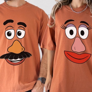 Comfort Colors® Mr. and Mrs. Potato Head Couple Shirt, Potato Head Matching Tee, Funny Potato T-Shirt, Disney Mr Mrs Potato Couple Shirt