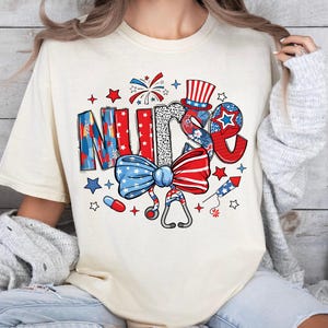 Nurse 4th of July Shirt, Patriotic Nurse Tee, Independence Day Sweatshirt, American Nurse Sweater, Nurse Life 4th of July T-Shirt