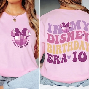Maglietta In My Disney Birthday Era, Maglietta personalizzata per il compleanno Disney, Maglietta per la festeggiata, Maglietta per il viaggio di compleanno Disney, Maglietta personalizzata per il compleanno di Minnie