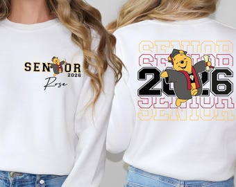 Nalle Puh avgångströja 2026, examenströja, Disney klass 2026 t-shirt, Puh avgångströja, examenströja