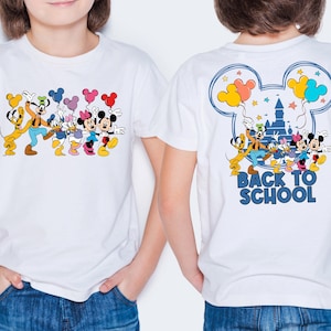 Disney Back To School Shirt, Mickey and Friends Back To School Tee, Kids Disney School Sweatshirt, Disney World First Day of School T-Shirt