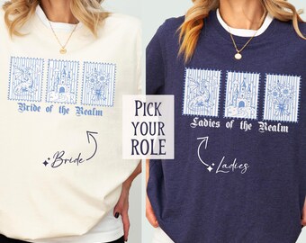 Medieval Bachelorette Shirt, Bride of the Realm, Renaissance Fantasy Bach Party Tee, Fairytale Matching Bride Squad Shirts, Castlecore Gift