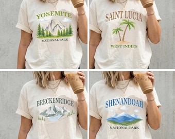 Retro National Park Shirt, Vintage National Park Tee, Mountain Trip Sweater, Camping T-Shirt, Family Adventure Shirt, Hiking Gift