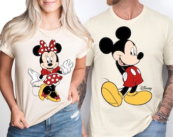 Mickey Minnie Couple Shirt, Disneyland Trip Tees, Disney Family T-Shirt, Disney World Sweatshirts, Disney Group Shirts, Magic Kingdom Shirt