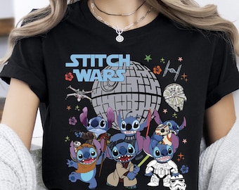 Stitch Wars Shirt, Disney Star Wars Stitch Tee, Funny Disney World Star Wars Sweater, Galaxy's Edge, May The Stitch Be With You Sweater