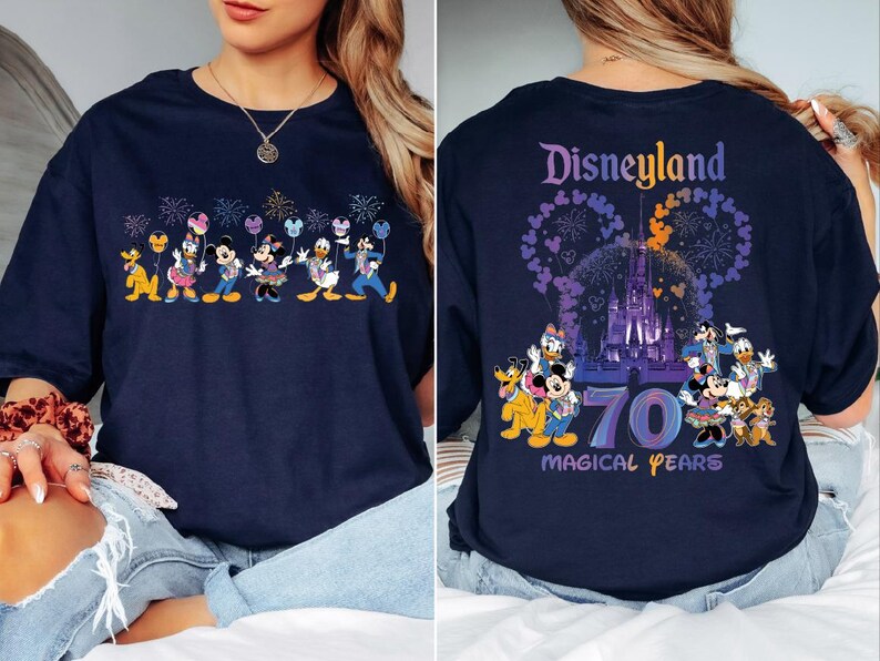 Disneyland 70th Anniversary Shirt, Disney 70th Celebration of Magic Tee, Mickey And Friends 70th Years Shirt, Disneyland Family Trip 2025