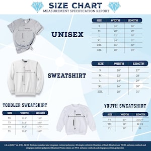 the size chart for a sweatshirt with measurements