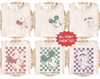 Retro Mickey Mouse Shirt, Vintage Disney Characters Shirt, Disney Vacation Shirt, Disney Princesses Shirt, Toy Story Tee, Classic Mickey Tee