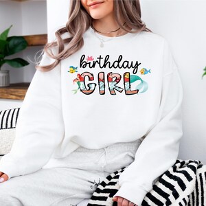 Birthday Family Squad Shirt, Disney Ariel Birthday Girl Shirt, Disney Mama Mini Tee, Disney Mermaid Sweatshirt, Birthday Princess Tee