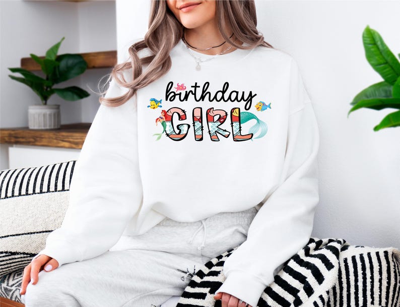 Birthday Family Squad Shirt, Disney Ariel Birthday Girl Shirt, Disney Mama Mini Tee, Disney Mermaid Sweatshirt, Birthday Princess Tee