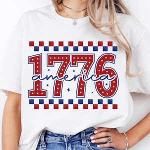 1776 America 4th Of July Shirt, America Retro 4th of July Sweatshirt, America Patriotic Tee, Independence Day Shirt, USA Memorial Day Tee