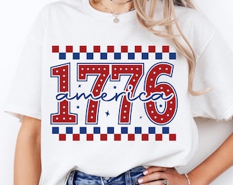 1776 America 4th Of July Shirt, America Retro 4th of July Sweatshirt, America Patriotic Tee, Independence Day Shirt, USA Memorial Day Tee