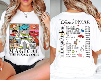 Pixar The Magical Tour Shirt, Disney Vacation T-Shirt, Disneyland Pixar Fest Sweatshirt, Magical Disney Tour Tee, Magic Kingdom Sweatshirt