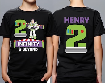Buzz Lightyear Birthday Shirt, Infinity And Beyond Birthday Tee, Disney Birthday Boy T-Shirt, Toy Story Birthday Party Sweatshirt