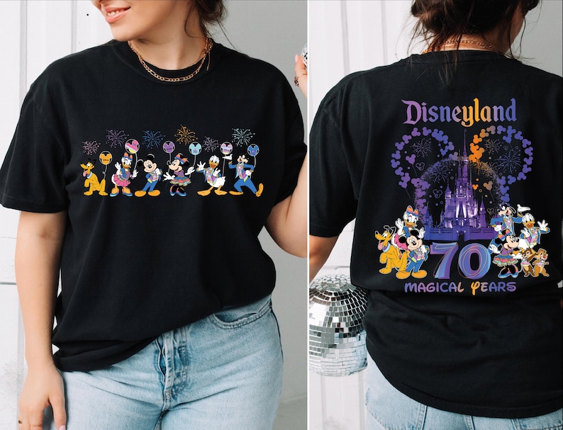 Disneyland 70th Anniversary Shirt, Disney 70th Celebration of Magic Tee, Mickey And Friends 70th Years Shirt, Disneyland Family Trip 2025