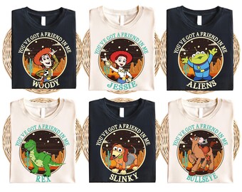 Maglietta Toy Story Western, Felpa Disneyland Cowboy, Maglietta Toy Story Cowboy, Maglione da festa Western, Maglietta Gowgil