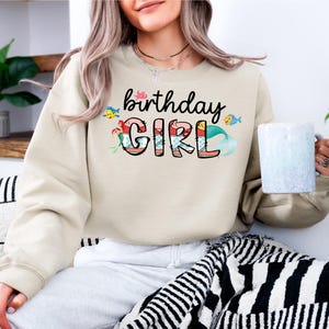 Birthday Family Squad Shirt, Disney Ariel Birthday Girl Shirt, Disney Mama Mini Tee, Disney Mermaid Sweatshirt, Birthday Princess Tee