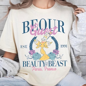 Be Our Guest Beauty and The Beast Shirt, Disneyland Beauty and The Beast Est. 1991 Paris France Tee, Disney Beauty and The Beast Sweater