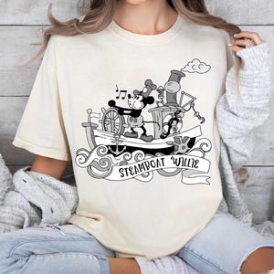 Stoomboot Willie Mickey Mouse T-shirt, Disney Mickey Cruise-shirt, Disney Family Adventure Trip T-shirt, Mickey Cartoon Opening T-shirt