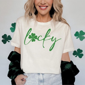 Lucky Shamrock T-Shirt Sweatshirt, St Patricks Day Shirt, Lucky Clover Shirt, Irish Day Sweater, Lucky Shirt, Luck Of The Irish Tee