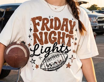 Friday Night Lights Football Sweatshirt, Football Mom T-Shirt, Game Day School Tee