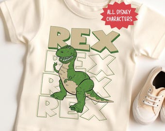 Koszulka z dinozaurem Toy Story Rex, bluza Disney Rex, sweter Woody i przyjaciele, koszulka dziecięca Disney, sweter imprezowy Toy Story