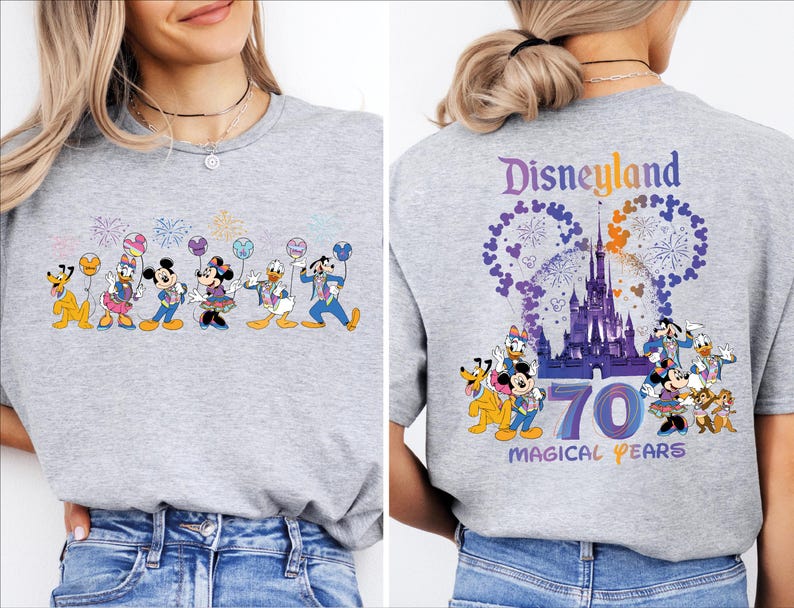 Disneyland 70th Anniversary Shirt, Disney 70th Celebration of Magic Tee, Mickey And Friends 70th Years Shirt, Disneyland Family Trip 2025