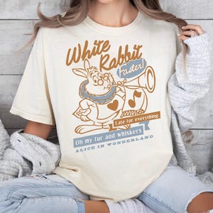 Disney White Rabbit Shirt, Late For Everything Shirt, Alice In Wonderland T-Shirt, Disneyland Family Trip Tee, My Fur And Whiskers Tee
