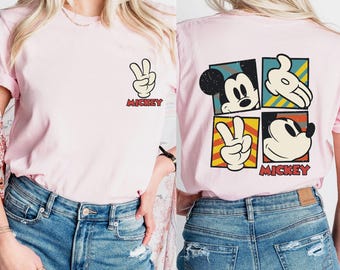 Mickey Mouse Shirt, Disneyland Sweatshirt, Peace Sign T-Shirt, Funny Mickey Sweater, Disneyworld Tee, Magic Kingdom Shirt