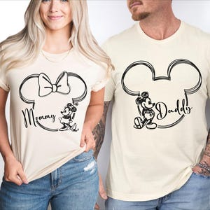Personalized Disney Family Vacation T-shirts, Mickey Ears Shirt, Minnie Bow Tee, Disneyland Trip Sweatshirt