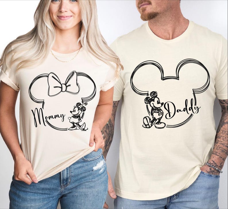 Personalized Disney Family Vacation T-shirts, Mickey Ears Shirt, Minnie Bow Tee, Disneyland Trip Sweatshirt