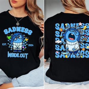Inside Out Sadness Shirt, Disney Family Vacation Tee, Inside Out 2 Movie T-Shirt, Disney Character Sweatshirt, Magic Kingdom T-Shirt