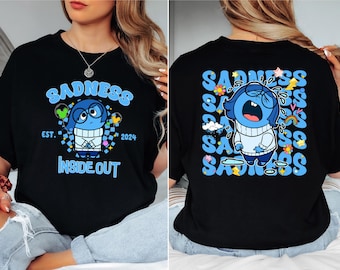 Inside Out Sadness Shirt, Disney Family Vacation Tee, Inside Out 2 Movie T-Shirt, Disney Character Sweatshirt, Magic Kingdom T-Shirt