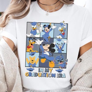 In My Graduation Era Mickey and Friends Shirt, Disney School Graduation T-Shirt, Disney Senior Class Of 2025 Tee, Grad Squad Sweatshirt