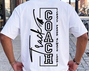 Coach Shirt, Runner Tee, Team Coach Tee, Sports Coach Gift, Track Mom Top