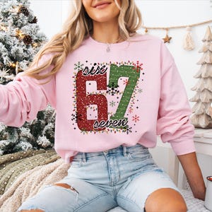 Christmas Six Seven 67 Shirt, Funny Christmas Meme Tee, Funny Christmas Family Sweatshirt, Six Seven Meme Sweater, Merry Christmas Shirt