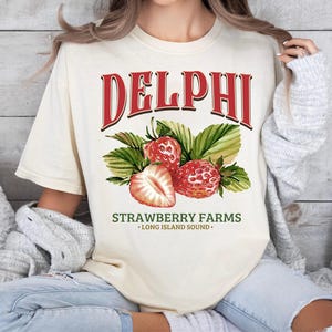 Delphi Strawberry Farms Shirt, Book Lover Shirt, Strawberry Shirt, Subtle Book Sweatshirt, Bookworm Shirt, Greek Mythology Sweater