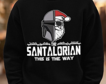 Weihnachtsshirt mit Weltraum-Weihnachtsmann, lustiger Weihnachtspullover mit Weltraum-Weihnachtsmann