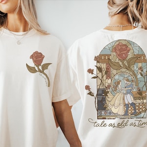 Retro Tale As Old As Time Shirt, Vintage Disney Beauty and The Beast Sweatshirt, Disney World Princess Belle Tee, Disneyland T-Shirt