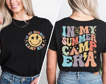 In meinem Sommer Camp Ära Retro Shirt, Vintage Sommer Urlaub T-Shirt, Sommer Reise Groovy T-Shirt, süßes Sommer Camp Shirt, Sommer Vibes Pullover