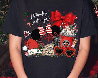 Einfach nur ein Mädchen – Herbst-Maus-Weihnachtsshirt, Mädchen-Weihnachtspullover, Pullover für den Mädelsausflug