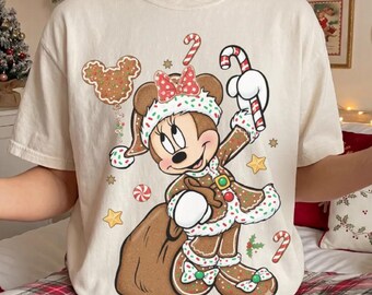 Weihnachtsshirt mit Lebkuchenmäuse-Motiv, Weihnachtspullover, Weihnachtsgeschenk