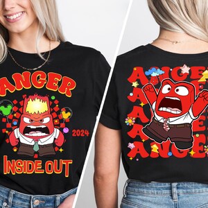 Inside Out Anger Shirt, Disney Family Vacation Tee, Inside Out 2 Movie T-Shirt, Disney Character Sweatshirt, Magic Kingdom T-Shirt