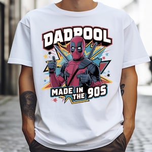 Maglietta Dadpool Made In The 90s, maglietta del film Deadpool, felpa Marvel Dada, maglietta da supereroe Best Dad Ever, maglietta Marvel Daddy